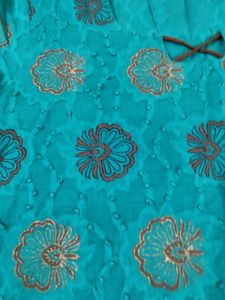 Elegant Green N Brown colour Kurta Set