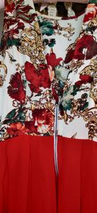 Red cocktail maxi dress