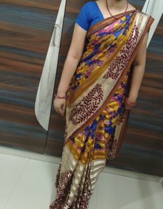 multi colour saree
