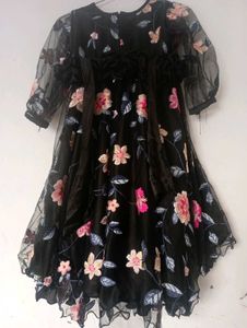 Baby Frock Emported Net Full Umbrella Ghere Up Dow