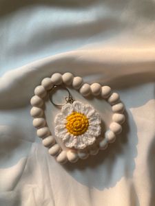 Crochet Daisy Keychain