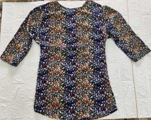 Floral Kurti Style Top