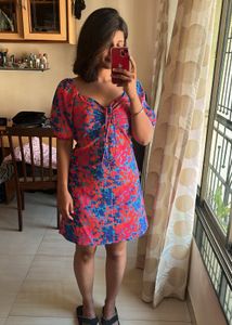 Floral Print Mini Dress