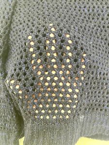 Y&amp;F Fitted Fish Net Top