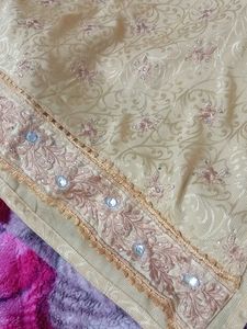 Elegant golden colour Indian suit