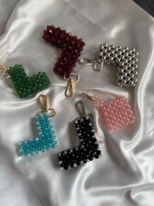 Beaded Heart Keychain