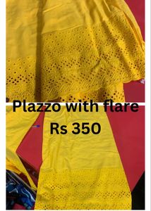 Yellow  Palazzo Rs 320 Today Offer📌