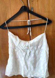 White Halter Top