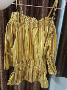 Striped Off-Shoulder Top