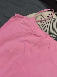 Pink Sleeveless Tank Top