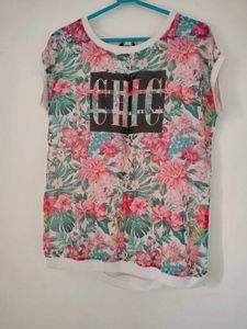 Floral Print Tee