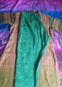 Winter Full Kurta Set With Heavy Stall.