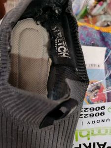 Skechers Grey Knit Slip-on Sneakers