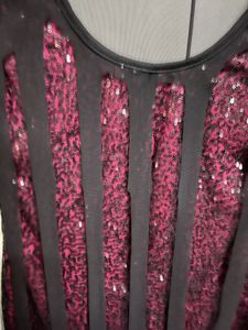 Black &amp; Pink Sequin Dress