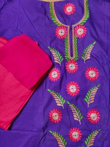 Price Drop 🎉3 Piece Embroidered Suit(Unstitched)