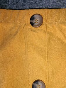 Yellow Button Tie Top