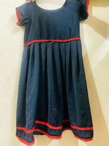 Cute Blue & Red Dress