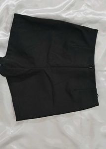 Black High-Waisted Shorts
