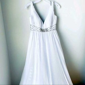Elegant White Embellished Gown