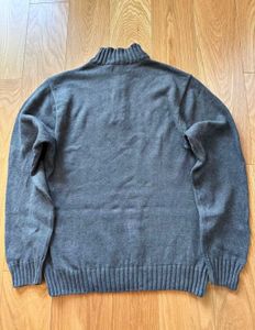 Ralph Lauren Gray Knit Button Sweater