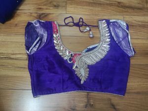 Fresh Pink Saree With Designer Blouse