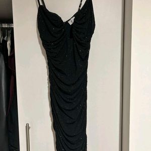 oh polly Sparkling Black Bodycon Dress