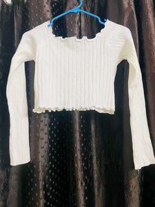 White Crop Top
