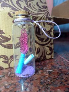 miniature bottle or message bottle