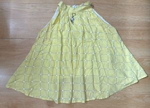 Lemon Yellow Color Tunic For 11-12 Yrs Girls