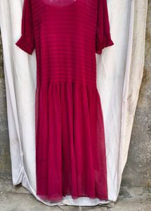 I. Elegant Red Midi Dress