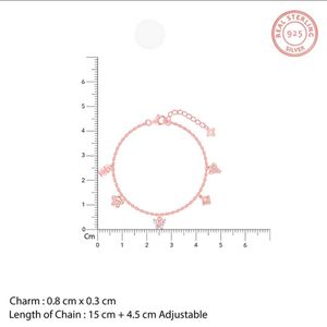 GIVA 925 REAL SILVER Bracelet (Rose Gold Plating)
