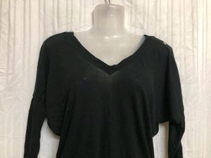 Express Black Short Sleeve Top