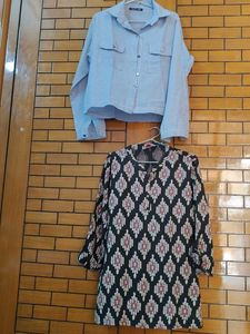 Combo Short  Kurti N Shirt In Imported Fabric