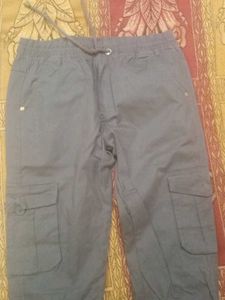 Grey Cargo Pants New