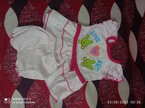 0-3 Months Baby Girl Night Suit