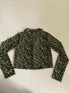 Zebra Print Crop Top