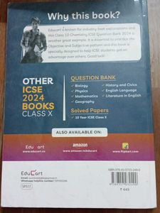 ICSE 10 Educart Chemistry Question Bank
