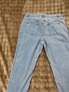 Sequined Ripped Jeans from forever 21