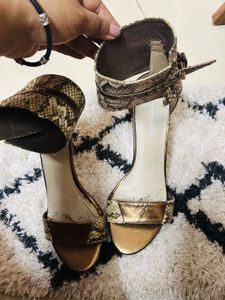Snake Print High Heels