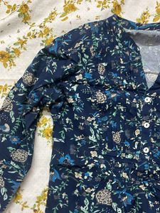 Floral Print Short Kurta