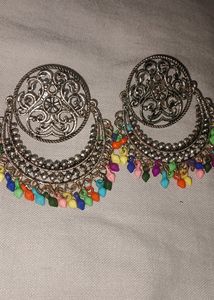 Oxidised Multicolour Earring