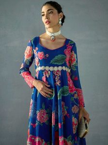 Myntra (Rs. 1899) Floral Print Anarkali Kurta Set