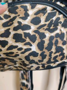 Leopard Print Canvas Bag