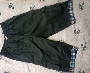 Black trousers, stretchable waist
