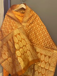 Silk Stitched Suit With Banarsi Duppata