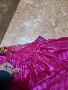 Ethnic Top Skirt (Lehanga) Without Dupatta Organza