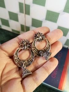Oxidised Earring