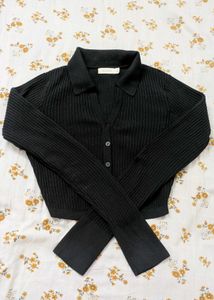 Black Knit Cardigan