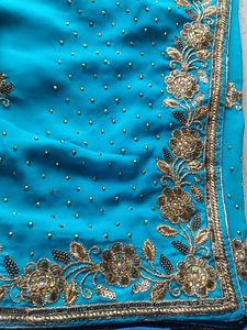 Stone Work Heavy Saree