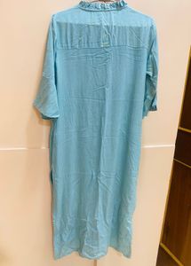 Blue Straight Kurti
